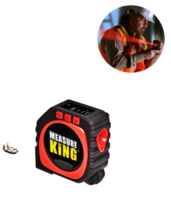 1PC Precise Measure King 3 in 1 Digital Tape Measure String Mode Sonic Mode Roller Mode 5 510x600 280x280 1 - Fantastični digitalni laserski metar 3 u 1 </p> Vrlo lako i precizno izmerite svaku dužinu, bila ona ravna ili zaobljena. Odlikuje ga vrhunska preciznost merenja! Na led displeju dobijate željeni rezultat Napravljen od čvrstog i otpornog materijala na udarce.
</p>