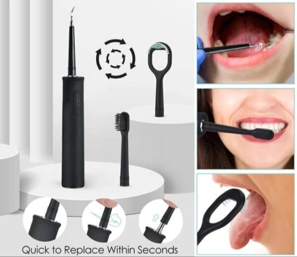 3 u 1 Ultrazvucni elektricni cistac zubnog kamenca i elektricne cetkice 2 - Glava od nerđajućeg čelika sa silikonom/PC/ABS/304 koji se upotrebljavaju u prehrambenoj industriji, vodootpornost IPX6 i mogućnost punjenja osiguravaju sigurnost i praktičnost
Paket sadrži: 1 x ultrazvučni čistač zubnog kamenca i USB </p></noscript> </p>