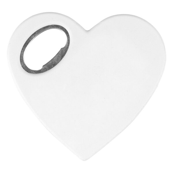 3453590 001 - MAGNET HEART, otvarač za flaše sa magnetom, beli