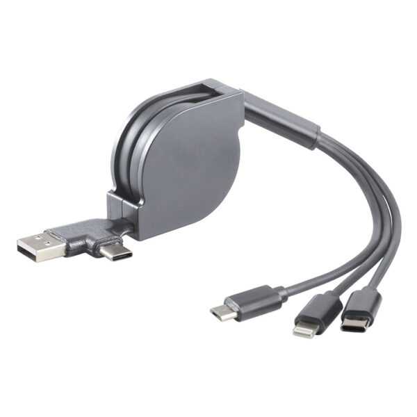 3780712 001 - USB kabl 6 u 1 odgovara za iPhone i Android Dimenzija: 1 m