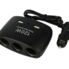 3 Utičnice za Auto + 2 USB Ulaza - Efikasno Napajanje Tokom Putovanja - Image 2