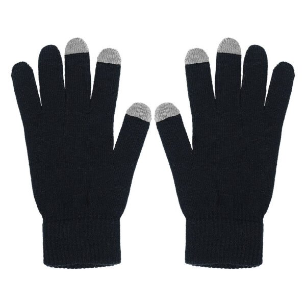 5301511 001 - TOUCH GLOVE, rukavice sa tri aktivna „touch“ prsta, tamno sive, S/M