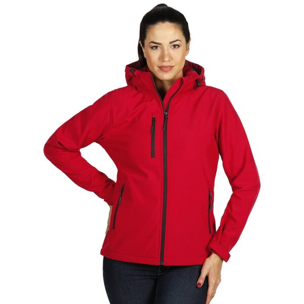 5702630 001 1 - PROTECT WOMEN, ženska softshell jakna sa skidajućom kapuljačom crvena