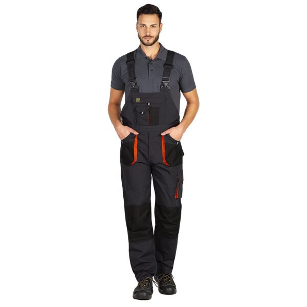 5801511 001 - HAMMER BIB PANTS, radni polukombinezon, tamno sivi