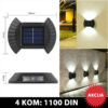 Solarna zidna lampa: 4 Komada - Image 6