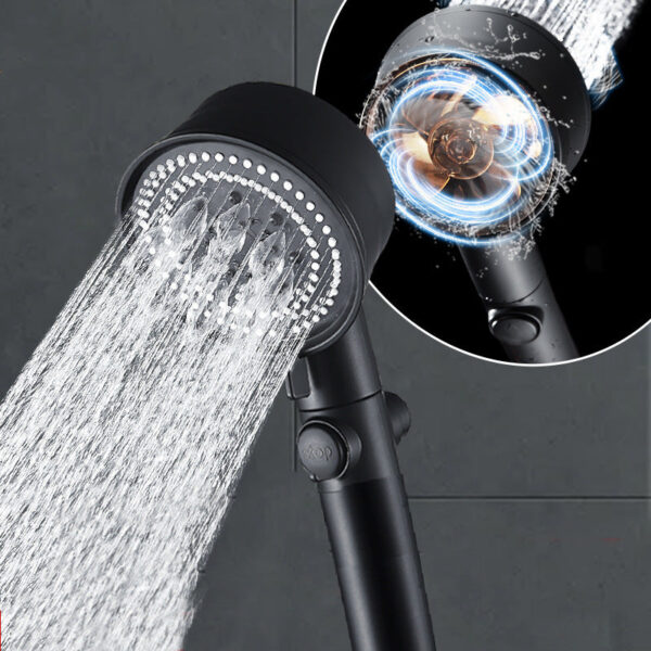 HrNZ5 Modes Head Black Water Saving Shower High Pressure Turbo Shower One key Stop Water Shower - Turbo Tuš je inovativni i napredni uređaj za tuširanje, dizajniran s ciljem da pruži udobnost, luksuz i uštedu vode. Ova jedinstvena tuš kabina spaja elegantan dizajn s visokotehnološkim funkcijama koje omogućavaju nezaboravno iskustvo tuširanja. Elegantan dizajn i visokokvalitetni materijali upotpunjuju iskustvo tuširanja. Turbo Tuš lako se prilagođava svakom kupatilu, bez obzira na veličinu ili stil. Spojite modernu tehnologiju, udobnost i ekološku odgovornost s Turbo Tušem i otkrijte novu dimenziju tuširanja. Prepustite se jedinstvenom osećaju luksuza i osveženja svakog dana.