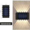 LED vodootporna solarna zidna lampa - unutrašnja/spoljna rasveta - Image 4