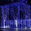 Led dekorativna PLAVA zavesa 3x3m