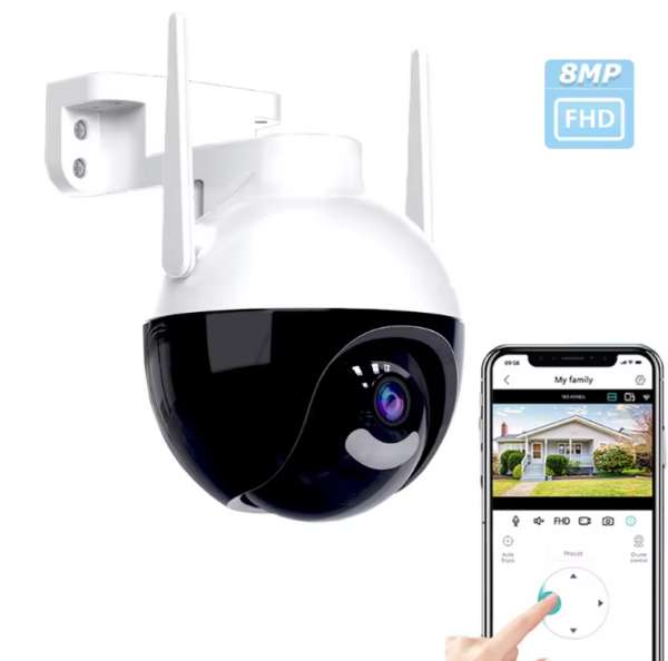 Napredna8MPIPWifiKamerazaUltraHD4KSnimanje 1 - Napredna 8MP IP Wifi Kamera za Ultra HD 4K Snimanje