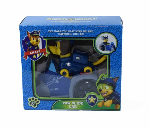 PAW patrol auto CHASE 1.1 - Paw patrol klizni autic. Napravljen od netoksicnih materijala, kvalitetne ABS plastike tako da je bezbedan za igru vasih malisana.