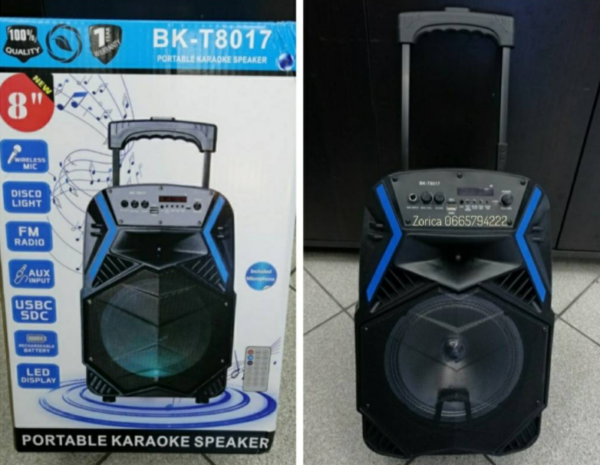 PrenosniBluetoothZvucnik8saKaraokeMikrofonom 1 - Prenosni Bluetooth Zvučnik 8" sa Karaoke Mikrofonom