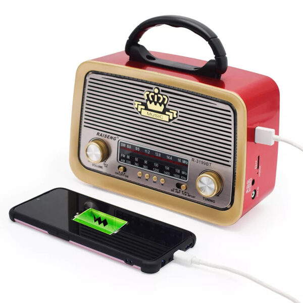 Retro radio stanica2 1 - Retro radio bluetooth zvučnik Cmik MK-111BT