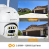 Rotirajuća PTZ 8MPX WiFi IP pametna kamera - Image 5