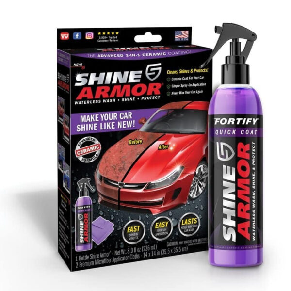 Sredstvo za poliranje vozila SHINE ARMOR 1 1 - </p>
</p>
</p> Paket sadrži: 1 X SHINE ARMOR Bočica sredstva za pranje (236ml), 1 X microfiber krpa za ćišćenje </p> </p> </p>
</p>
</p> </p> </p>
</p>
</p>
</p>
</p>
</p>
</p> </p> </p>