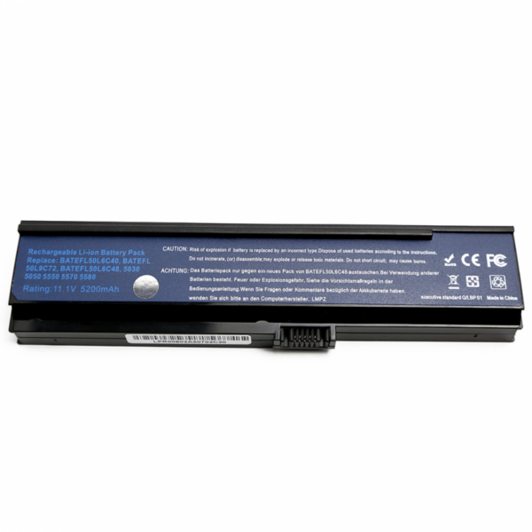 baterija za laptop acer tm5500 111v 5200mah 59187 60389 - Odgovara sledećim modelima laptopova:Aspire 3040, Aspire 3050, Aspire 3053, Aspire 3053WXMi, Aspire 3054WXCi, Aspire 3200, Aspire 3600, Aspire 3602, Aspire 3603, Aspire 3608, Aspire 3680, Aspire 3681WXMi, Aspire 3682NWXC, Aspire 3682WXC, Aspire 3682WXMi, Aspire 3683WXMi, Aspire 3684NWXMi, Aspire 3684WXCi, Aspire 3684WXMi, Aspire 3686NWXM, Aspire 5030, Aspire 5050, Aspire 5051ANWXMi, Aspire 5051AWXC, Aspire 5051AWXMi, Aspire 5052ANWXMi, Aspire 5052NWXMi, Aspire 5053NWXMi, Aspire 5053WXMi, Aspire 5500, Aspire 5500Z, Aspire 5501, Aspire 5502, Aspire 5503, Aspire 5504, Aspire 5504WXMi, Aspire 5507, Aspire 5570, Aspire 5570AWXC, Aspire 5570AWXMi, Aspire 5570Z, Aspire 5571, Aspire 5571AWXMi, Aspire 5572AWXMi, Aspire 5573AWXCi, Aspire 5573ZWXMi, Aspire 5575ZNWXMi, Aspire 5580, Aspire 5583NWXMi, Aspire 5583WXMi, Aspire 5584WXMi, Aspire 5585WXMi, Aspire 9510, Extensa 2400, Extensa 2480, Extensa 4014NWXMi, Extensa 4014WXMi, TravelMate 2400, TravelMate 2403, TravelMate 2403 WXCi, TravelMate 2403 WXMi, TravelMate 2404, TravelMate 2480, TravelMate 2480-2196, TravelMate 2480-2698, TravelMate 2480-2968, TravelMate 2482WXMi, TravelMate 2483WXMi, TravelMate 2484WXMi, TravelMate 3210, TravelMate 3210Z, TravelMate 3211, TravelMate 3211 WXMi, TravelMate 3212, TravelMate 3213, TravelMate 3220, TravelMate 3222, TravelMate 3222 WXMi, TravelMate 3224, TravelMate 3224 WXMi, TravelMate 3224WXMi, TravelMate 3230, TravelMate 3242NWXMi, TravelMate 3260, TravelMate 3260ANWXCi, TravelMate 3260WXMi, TravelMate 3261AWXM, TravelMate 3261NWXCi, TravelMate 3262, TravelMate 3262WXMi, TravelMate 3270, TravelMate 3270-6569, TravelMate 3273NWXMi, TravelMate 3273WXMi, TravelMate 3274, TravelMate 3274WXMi, TravelMate 4310, Aspire 3030, Aspire 3040, Aspire 3050, Aspire 3053, Aspire 3053WXMi, Aspire 3054WXCi, Aspire 3200, Aspire 3600, Aspire 3602, Aspire 3603, Aspire 3608, Aspire 3680, Aspire 3681WXMi, Aspire 3682NWXC, Aspire 3682WXC, Aspire 3682WXMi, Aspire 3683WXMi, Aspire 3684NWXMi, Aspire 3684WXCi, Aspire 3684WXMi, Aspire 3686NWXM, Aspire 5030, Aspire 5050, Aspire 5051ANWXMi, Aspire 5051AWXC, Aspire 5051AWXMi, Aspire 5052ANWXMi, Aspire 5052NWXMi, Aspire 5053NWXMi, Aspire 5053WXMi, Aspire 5500, Aspire 5500Z, Aspire 5501, Aspire 5502, Aspire 5503, Aspire 5504, Aspire 5504WXMi, Aspire 5507, Aspire 5570, Aspire 5570AWXC, Aspire 5570AWXMi, Aspire 5570Z, Aspire 5571, Aspire 5571AWXMi, Aspire 5572AWXMi, Aspire 5573AWXCi, Aspire 5573ZWXMi, Aspire 5575ZNWXMi, Aspire 5580, Aspire 5583NWXMi, Aspire 5583WXMi, Aspire 5584WXMi, Aspire 5585WXMi, Aspire 9510, Extensa 2400, Extensa 2480, Extensa 4014NWXMi, Extensa 4014WXMi, TravelMate 2400, TravelMate 2403, TravelMate 2403 WXCi, TravelMate 2403 WXMi, TravelMate 2404, TravelMate 2480, TravelMate 2480-2196, TravelMate 2480-2698, TravelMate 2480-2968, TravelMate 2482WXMi, TravelMate 2483WXMi, TravelMate 2484WXMi, TravelMate 3210, TravelMate 3210Z, TravelMate 3211, TravelMate 3211 WXMi, TravelMate 3212, TravelMate 3213, TravelMate 3220, TravelMate 3222, TravelMate 3222 WXMi, TravelMate 3224, TravelMate 3224 WXMi, TravelMate 3224WXMi, TravelMate 3230, TravelMate 3242NWXMi, TravelMate 3260, TravelMate 3260ANWXCi, TravelMate 3260WXMi, TravelMate 3261AWXM, TravelMate 3261NWXCi, TravelMate 3262, TravelMate 3262WXMi, TravelMate 3270, TravelMate 3270-6569, TravelMate 3273NWXMi, TravelMate 3273WXMi, TravelMate 3274, TravelMate 3274WXMi, TravelMate 4310