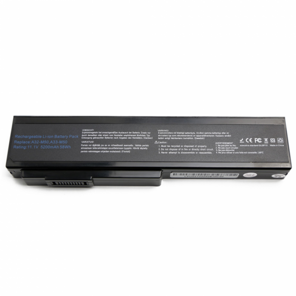 baterija za laptop asus n61 m50 111v 5200mah 59197 60397 - Kompatibilni modeli: Asus M50,M50V,,M50QM50S M50Sa M50Sr M50Sv M50V M50Vm serija Asus M51E M51Kr M51Se M51Sn M51Sr M51Va M51Vr serija Asus M60 M60J M60J-A1 M60Vp Asus M70Sa M70Sr serija Asus N43 Asus N43JF ASUS N43JF-A1 ASUS N43JQ Asus N53 N53Jf N53Jg Asus X55 X55Sa X55Sr X55Sv Asus X57 X57VN serija Asus X64 serija Asus X64JV X64JV-JX084V X64JV-JX065V X64VG X64VG-JX138V X64VG-JX008V X64VG-JX156V Asus G50 G50VT serija Asus G51 G51J G51J-A1 G51J-3D G51Jx-A1 G51Jx-X1 G51V G51Vx G51Vx-X3A Asus G60 G60VX G60VX-RBBX05 Asus L50 L50Vn Asus VX5 VX5-A2B x55 15G10N373800 15G10N373830 90-NED1B2100Y A32-M50 A32-N61 A32-X64 A33-M50 L072051 N53 Series N53SD N53SN N53SV N53Jf N53Jg N53JL N53Jq N53Jn X5M Series X5MJG X5MJQ X5MJF N61 Series N61Vg N61Jv N61Ja N61Vn N61DA X64 Series X64Vg