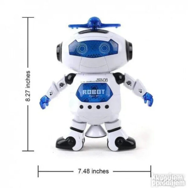 big 141916003 632f710bc70177 89973159big 89526991 5e - Robot koji pleše + muzika koju pušta dok igra </p>
<p>-Idealan poklon za vase dete Robot koji: -Igra -Svetli u raznim bojama -Okreće se oko sebe.  