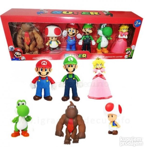 big 145026184 6390afe9297228 61546744f2286a9f be8d 4 - Super Mario figure za tortu: 6 komada Super Mario rođendanske dekoracije veoma zabavne i slatke vole deca pogodne za Super Mario tematske zabave ili tematske dekoracije soba Donkei KongKrastačaMarioLuiđiIoshiPrinzessin Peach </p>