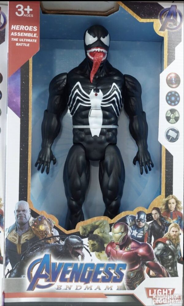 big 146057047 63b45a74199806 60377086387c4b59 4479 4 - Avengers  VENOM! ! Muzička igračka  od 30cm Poseduje baterije Materijal : plastika.