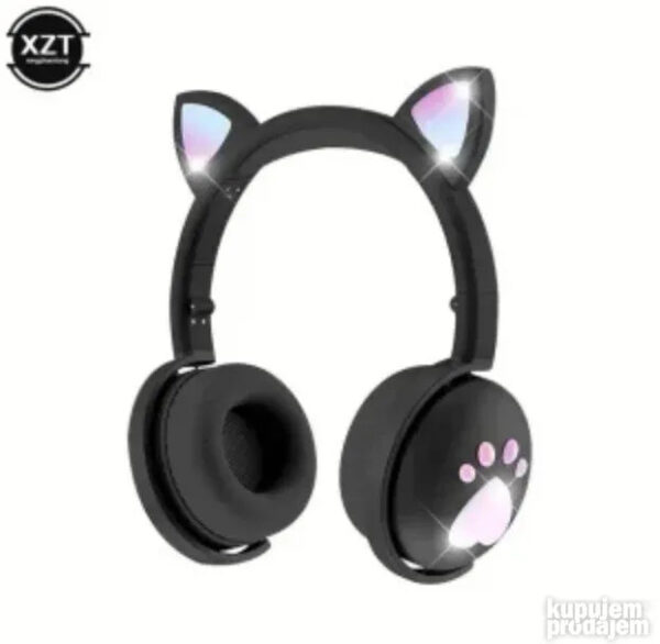 big 150602396 643b810bd2cb82 2897166931e32c20 b57a 4 - Cat ear Headphones Model BK9Vrhunski model ergonomskog dizajna lagan i prenosiv sa podesivim dizajnom duzine trake za glavu. Standradno povezivanje sa svim uredjajima preko blutut veze takodje moze i povezivanje putem aux kabla od 3.5mm sa MP3 plejerom MP4 itd. . Boje crna i bela 