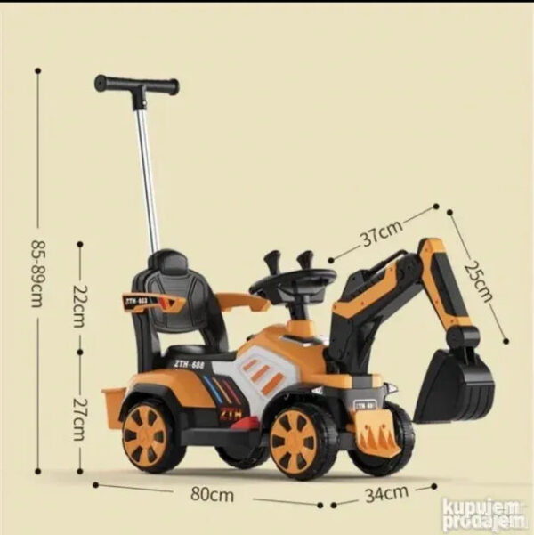 big 151820753 646222123cab21 68300637f5924e86 0582 4 - Električni BAGER Za Decu Na AKUMULATOR