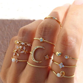 fnio conjunto de anillos bohemios de cad main 0 - DOBRODOŠLI NA IKSSHOP.COM