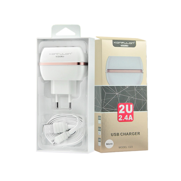 kucni punjac konfulon c23s31a 2xusb 5v 24a sa micro usb kablom beli 89183 94449 11ce11cd 3d68 4021 9ff4 a44cd998906a -