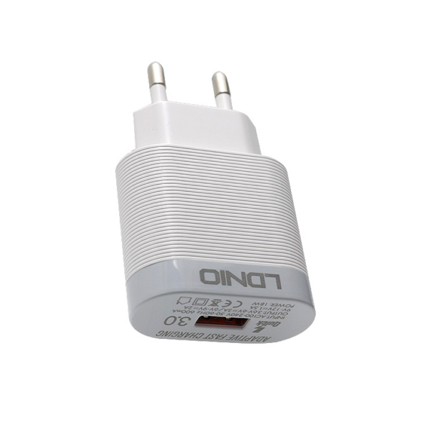 kucni punjac ldnio a303q 30 iphone beli 120435 148486 - 1. Input:100-240V, 50-60Hz2.QC3.0 : 1 USB Port izlaz: 5V/3A or 9V/2A or 12v/1.5A           