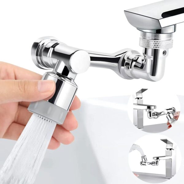 mainimage4Universal 1080 Swivel Extender Faucet Aerator Splash Filter Taps ABS Plastic Washbasin Faucet Aerator Nozzle Faucet f46c6999 441e 4d32 9a32 86cdcb70423c - Detaljno sperite svu prljavštinu sa svojih sudova i isperite sudoperu lako. Moći ćete da prilagodite tip mlaza shodno trenutnim potrebama. Rotirajući nastavak za slavinu Vam sve omogućava.