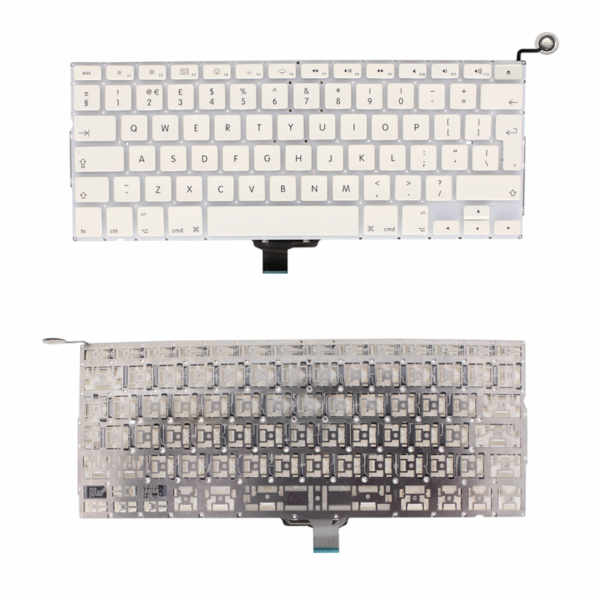 tastatura za laptop apple macbook a1342 uk bela 83108 95801 -