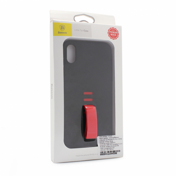 torbica baseus little tail za iphone x crno crvena 99102 105415 -