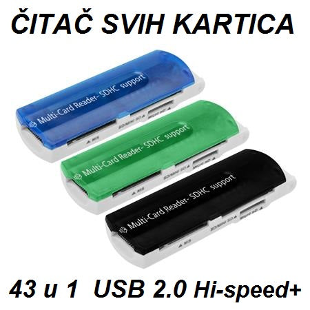 NOVO -USB čitač kartica 43 u 1 - Image 5