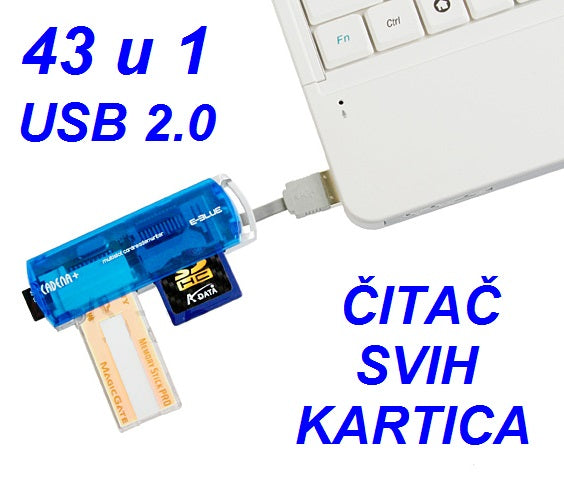 NOVO -USB čitač kartica 43 u 1 - Image 7