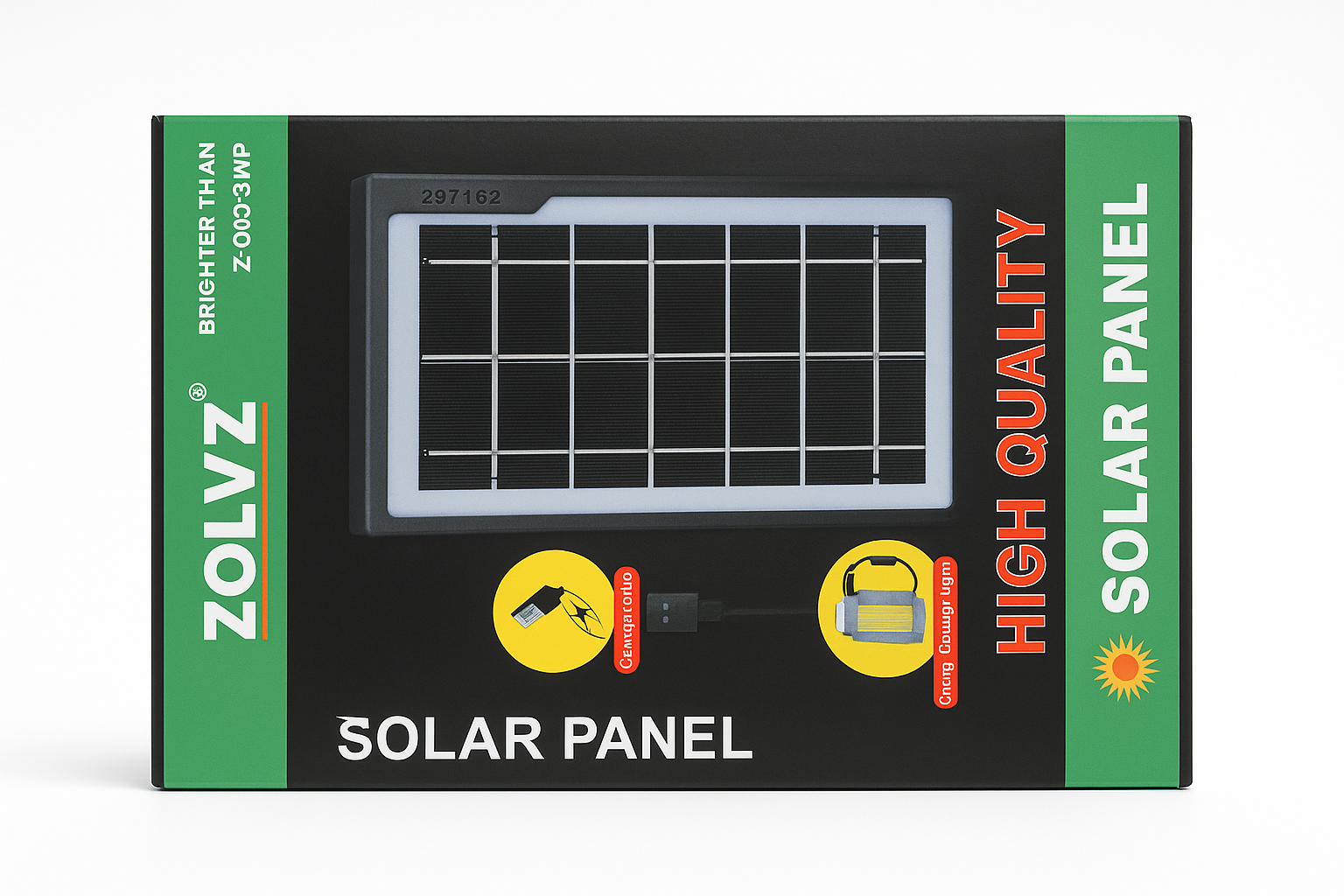ZOLVZ Solarni Panel ZO-035WP - Visokokvalitetni Panel sa Punjenjem Mobilnih i LED Svetlom - Image 2