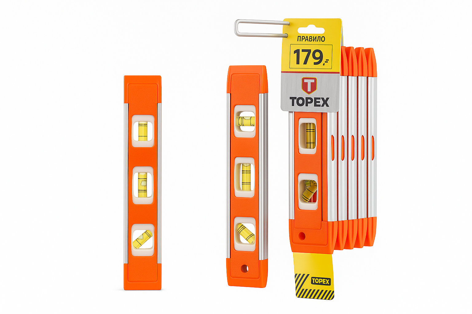 Narandzasta Libela za Nivelisanje sa Magnetom 2 kom - Image 3