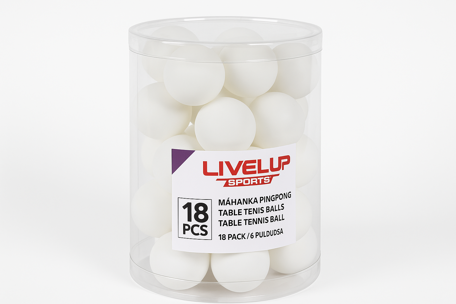 Loptice za ping pong - Set od 18 belih loptica