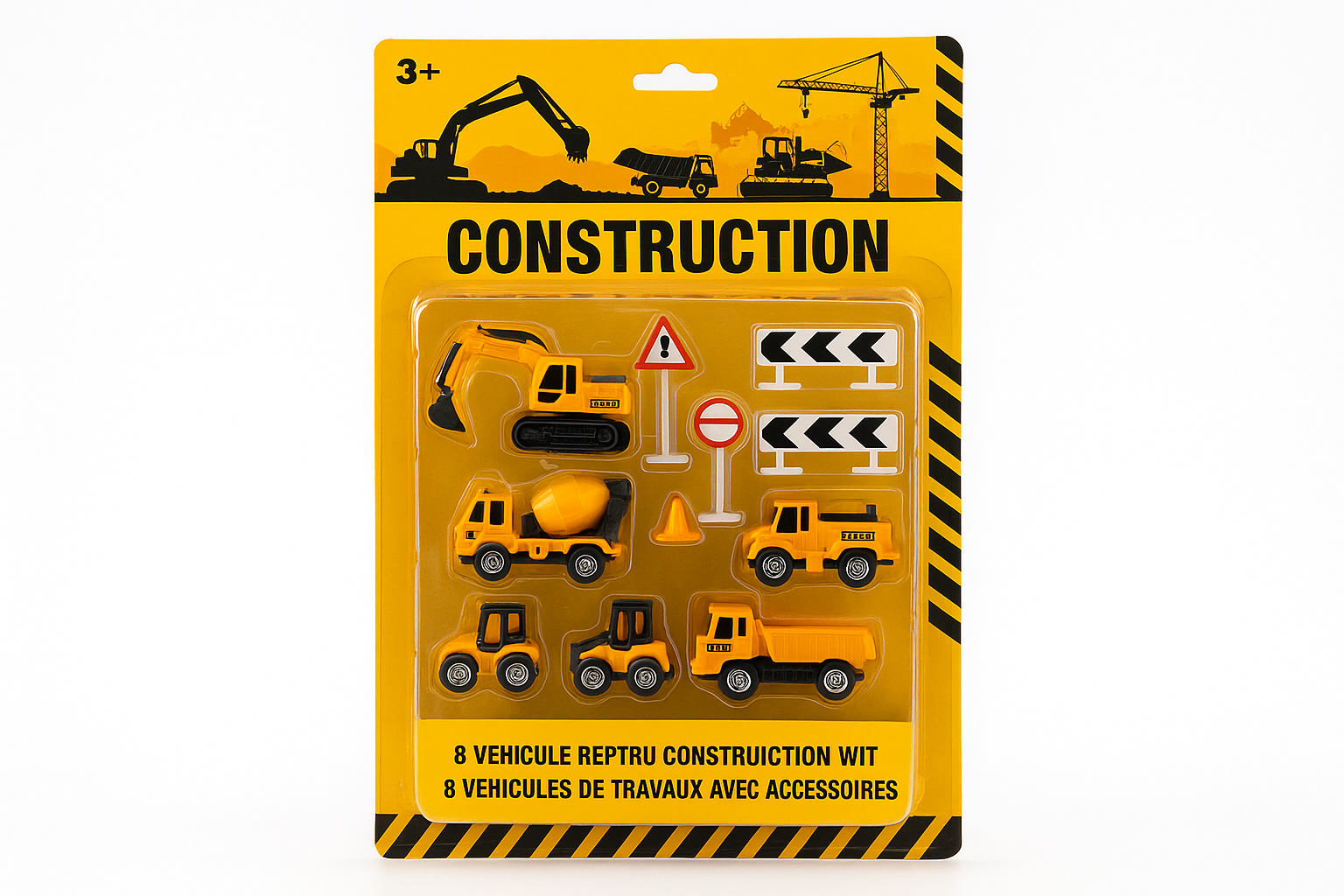 Set Gradjevinskih Vozila - Zuta Konstrukcijska Vozila - Image 3