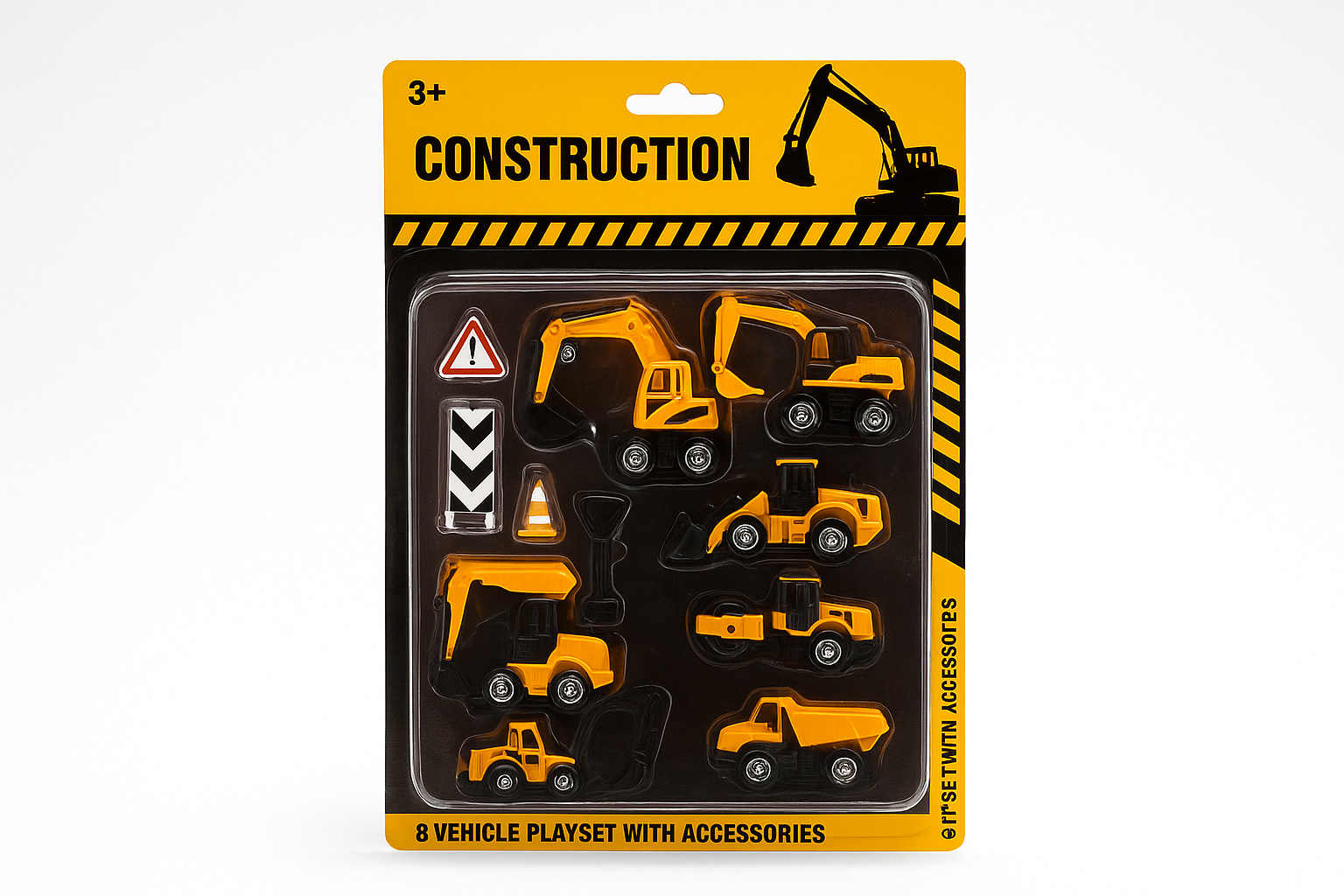 Set Gradjevinskih Vozila - Zuta Konstrukcijska Vozila - Image 2