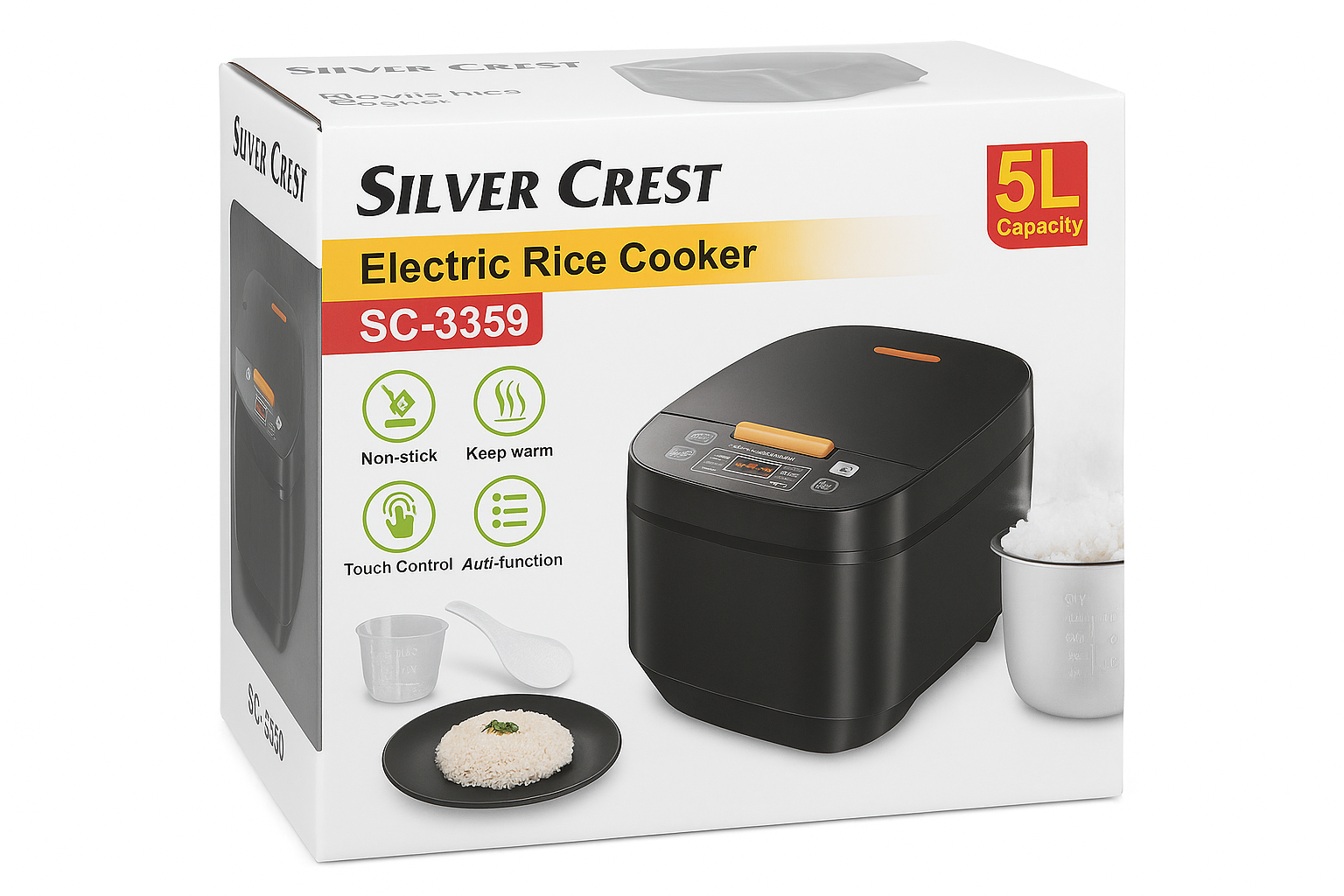 Silver Crest Električni Aparat za Pirinač SC-3359 - 5L Kapacitet - Image 2
