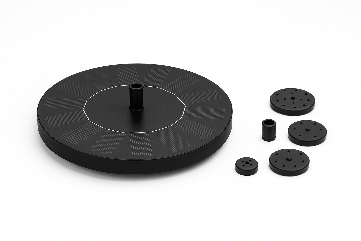 Solarna fontana za vodu - Solar Fountain sa 5 mlaznica za bazen i jezero