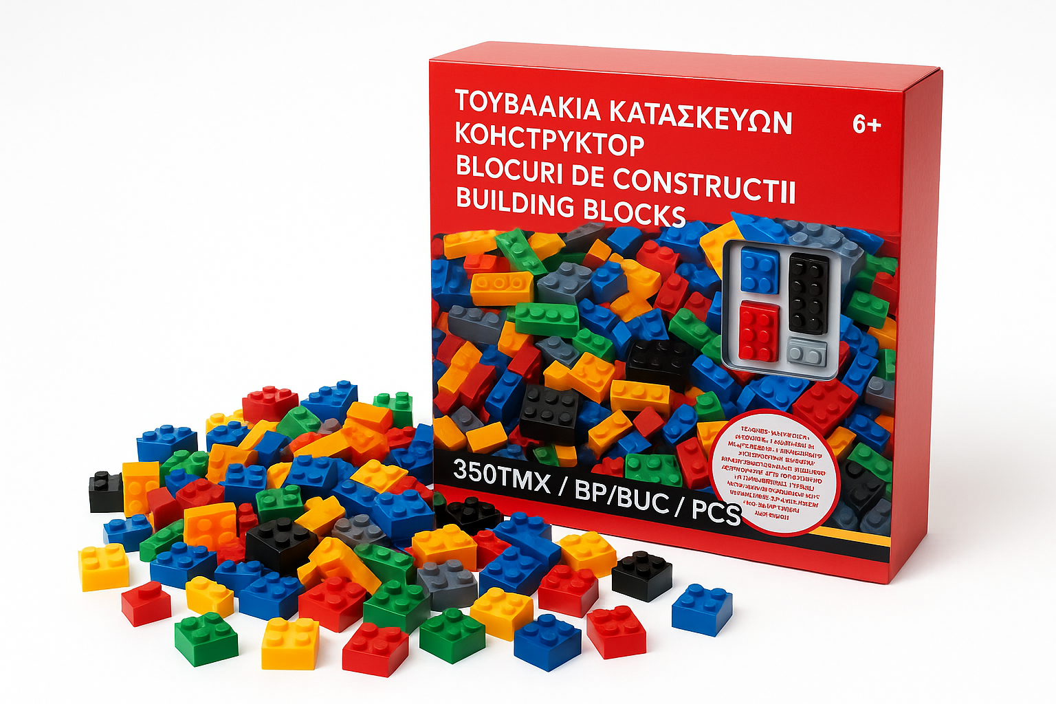 Kockice za slaganje - Set za konstrukciju 350 delova