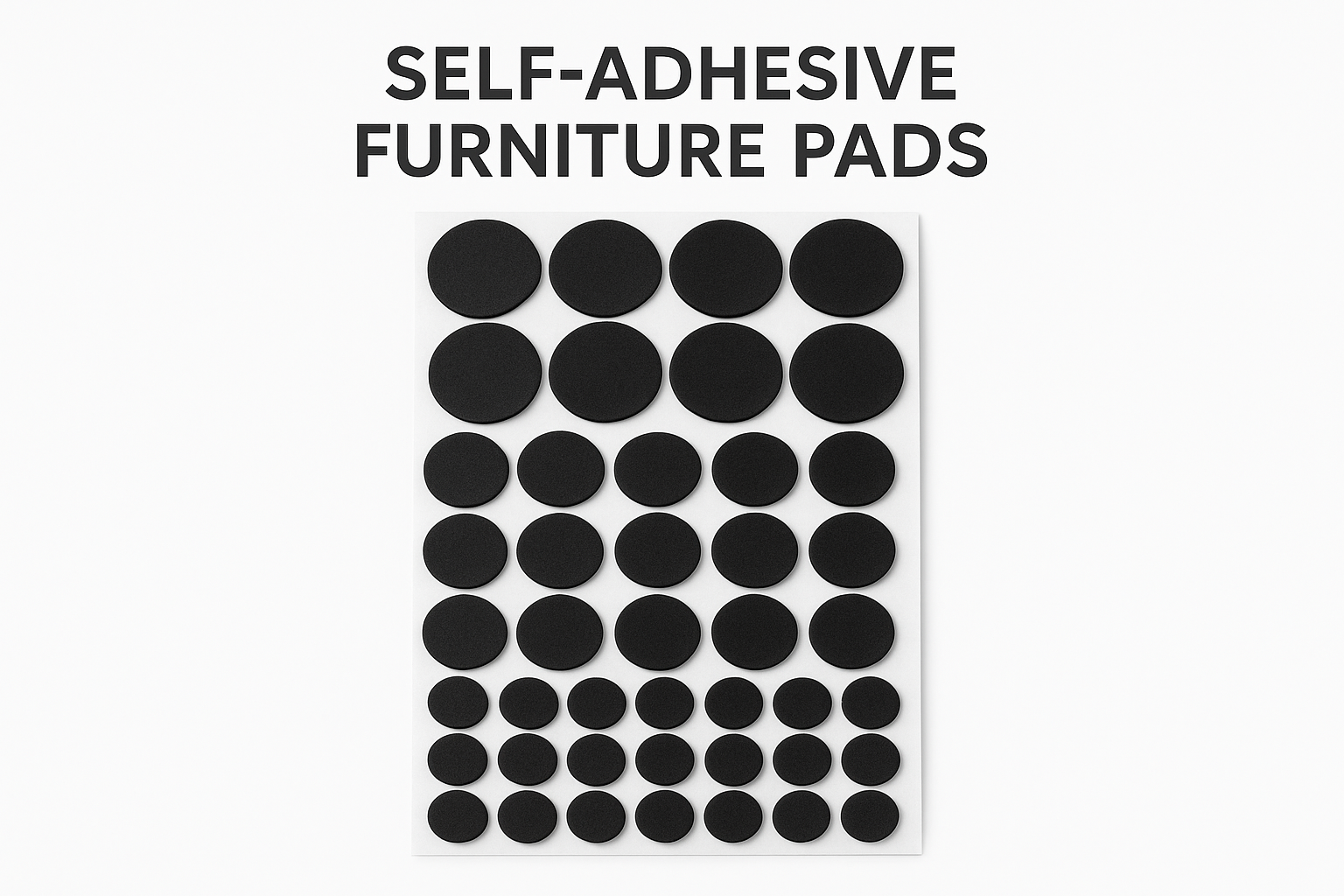 Samolepljive Podloske za Namestaj Crne 104 kom 1+1 gratis