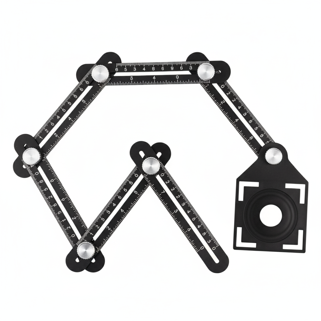 Multifunkcionalni metalni lenjir za kopiranje uglova - Image 3