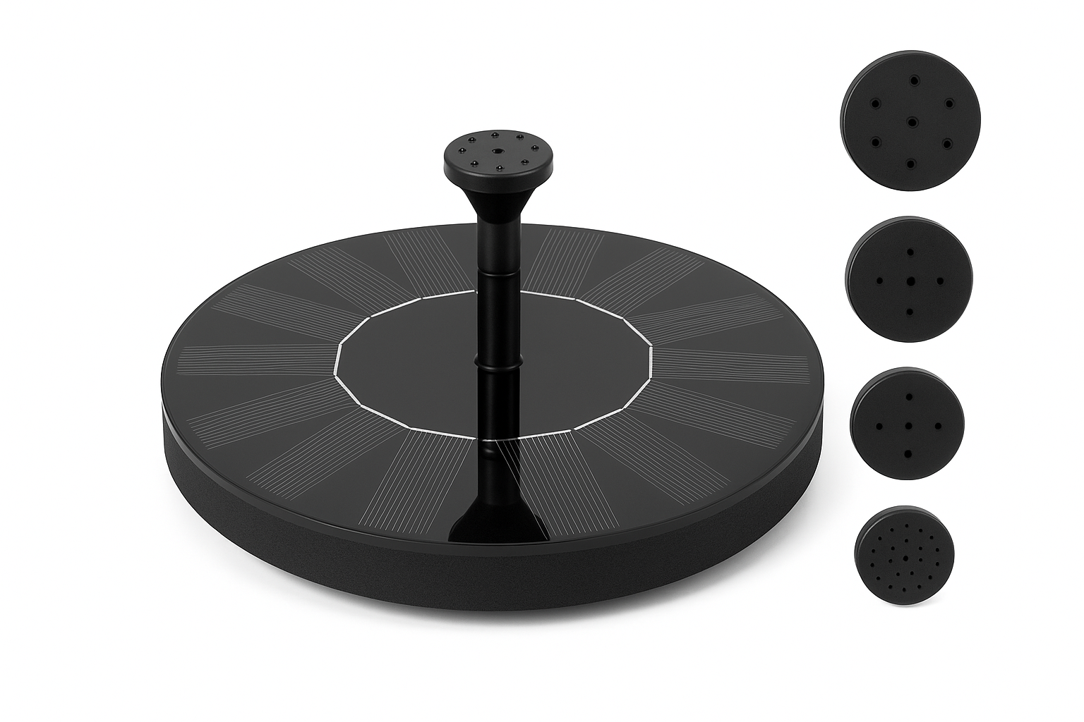 Solarna fontana za vodu - Solar Fountain sa 5 mlaznica za bazen i jezero - Image 3