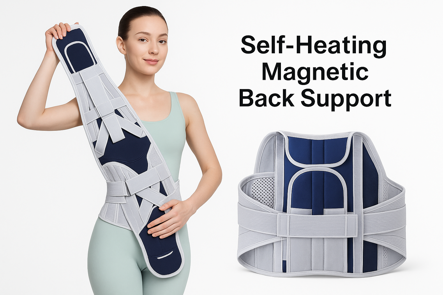 Magnetni Pojas za Ledja sa Samogrejanjem - Terapeutski Pojas za Podrsku Kicme - Image 3