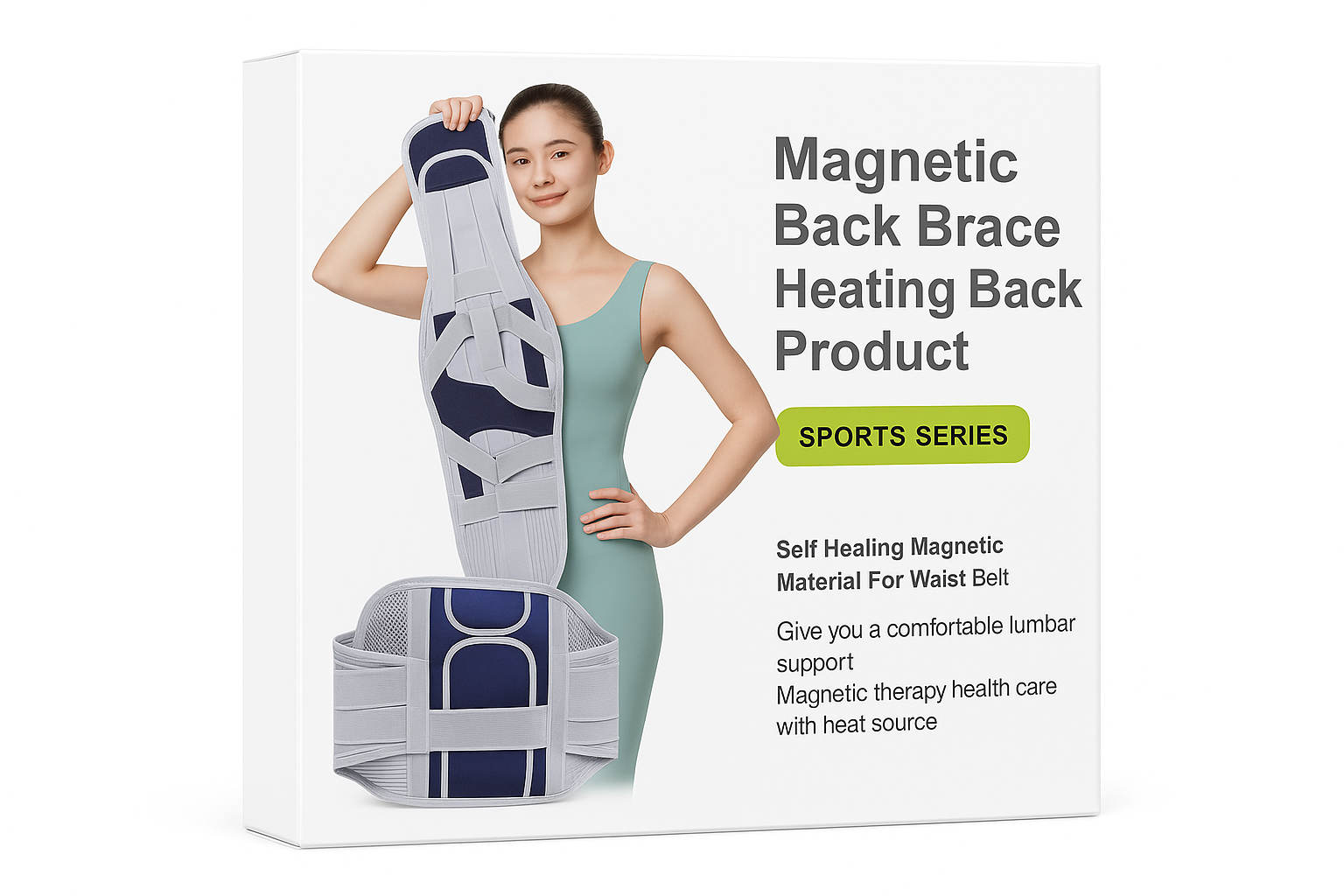 Magnetni Pojas za Ledja sa Samogrejanjem - Terapeutski Pojas za Podrsku Kicme - Image 2