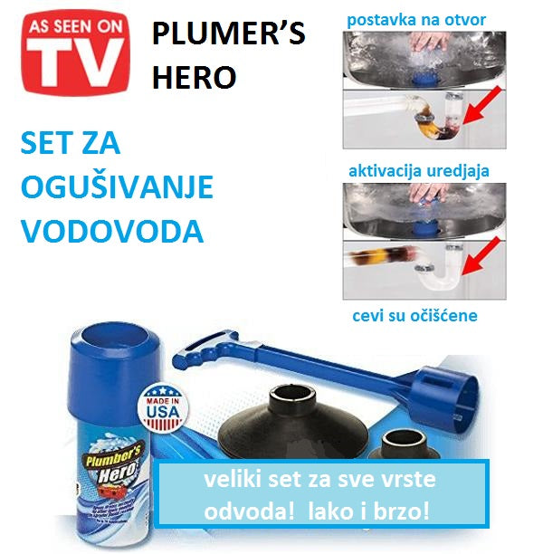 SET ZA ODGUŠIVANJE VODOVODA PLUMER’S HERO - Image 2